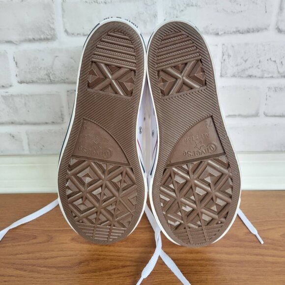 ⭐Converse Chuck Taylor Wedge Platform Sz 8.5 Womens Shoes Sneakers White A11908C - Picture 7 of 8